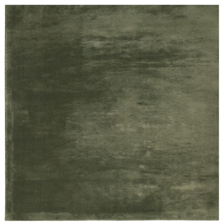 VidaXL tapis huarte poils courts doux lavable 240x240 cm vert forêt