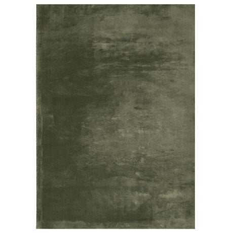 VidaXL tapis huarte poils courts doux lavable 240x340 cm vert forêt