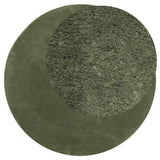 Vidaxl tapis huarte poils courts doux lavable ø 100 cm vert forêt