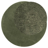 Vidaxl tapis huarte poils courts doux lavable ø 120 cm vert forêt