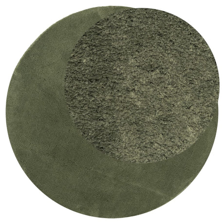 Vidaxl tapis huarte poils courts doux lavable ø 120 cm vert forêt