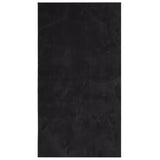 Vidaxl rug harte low -pole mëll wardable 80x150 cm schwaarz