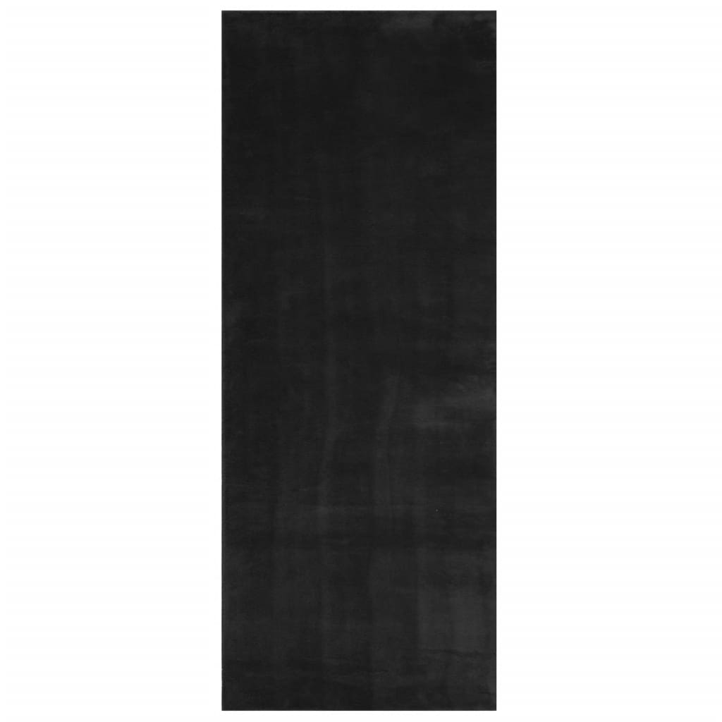 Vidaxl Rug Huarte Low -pole Soft omyvatelné 80x200 cm černé