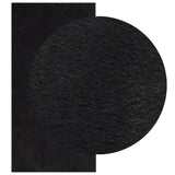 RUG VIDAXL HUARTE bajo de poca baja lavable de 100x200 cm negro