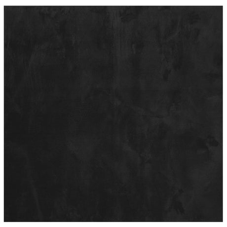Vidaxx tapis huarte poils courts doux lavable 120x120 cm noir