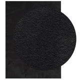 Vidaxx tapis huarte poils courts doux lavable 140x200 cm noir
