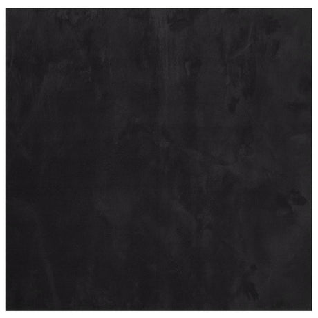 Vidaxx tapis huarte poils courts doux lavable 160x160 cm noir