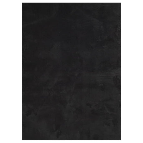 Vidaxx tapis huarte poils courts doux lavable 160x230 cm noir