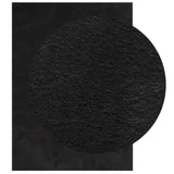 Vidaxx tapis huarte poils courts doux lavable 160x230 cm noir
