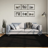 Vidaxx tapis huarte poils courts doux lavable 200x200 cm noir
