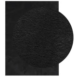 VidaXL tapis huarte poils courts doux lavable 200x280 cm noir