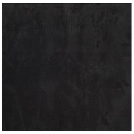 Vidaxx tapis huarte poils courts doux lavable 240x240 cm noir