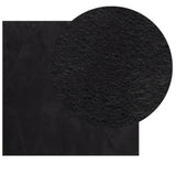 Vidaxx tapis huarte poils courts doux lavable 240x240 cm noir