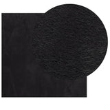 VIDAXL RUG HUARTE -POLOLE -POLOLE SOLABILE MORSE 240x240 cm Nero