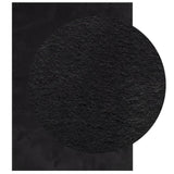 Vidaxx tapis huarte poils courts doux lavable 240x340 cm noir