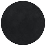 Vidaxl tapis huarte poils courts doux lavable ø 100 cm noir