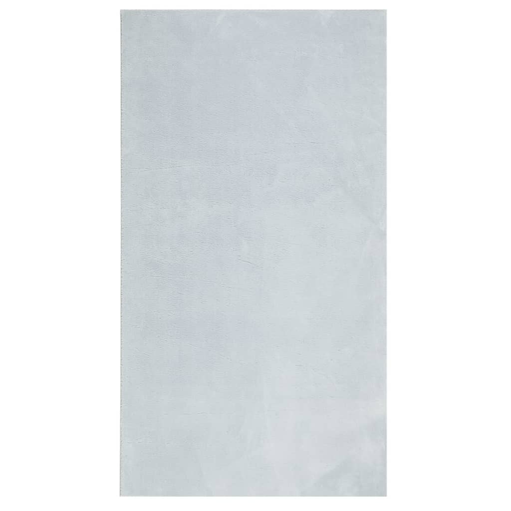 VidaXL tapis huarte poils courts doux lavable 60x110 cm bleu