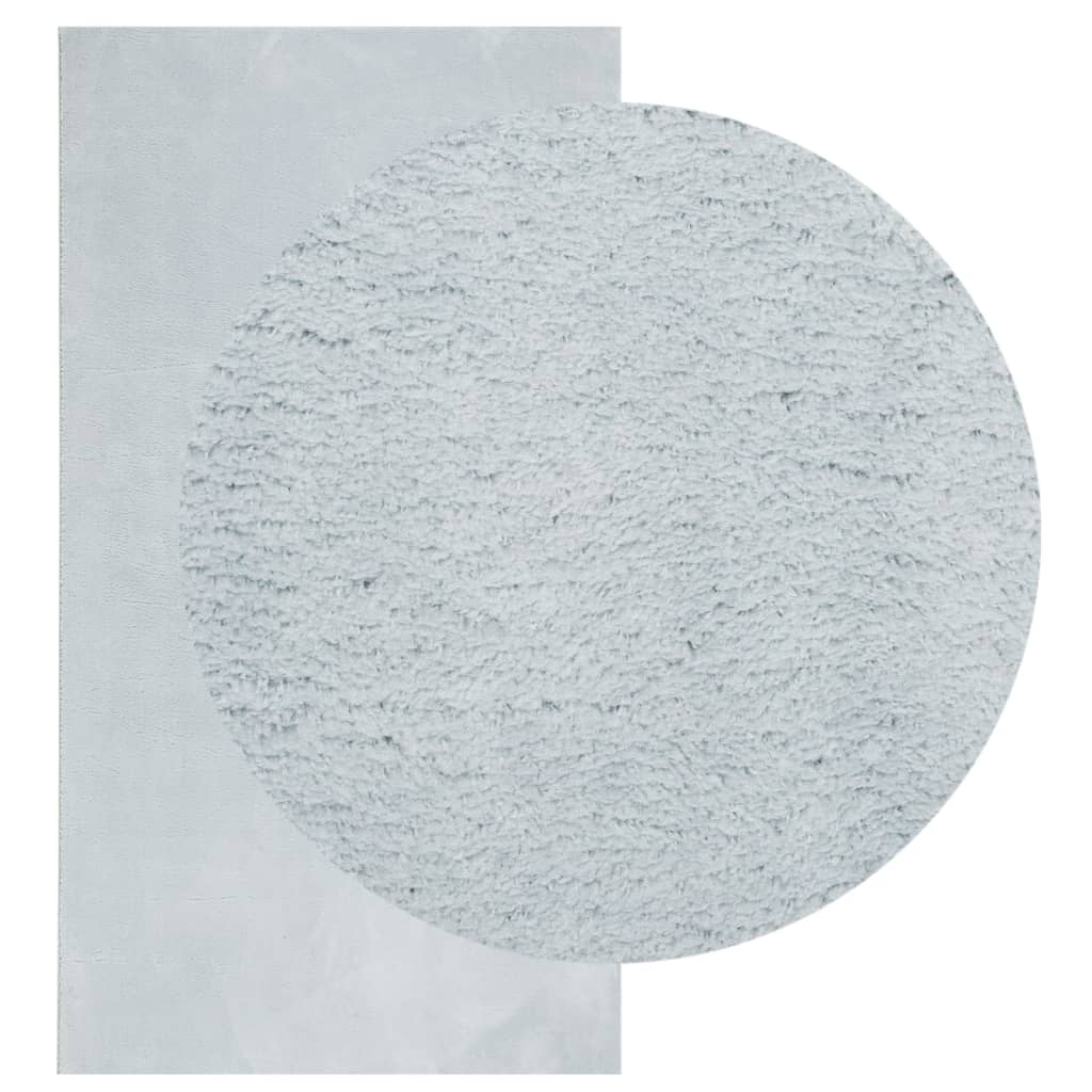VidaXL tapis huarte poils courts doux lavable 60x110 cm bleu