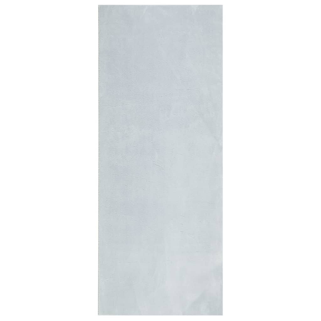 VidaXL tapis huarte poils courts doux lavable 80x200 cm bleu