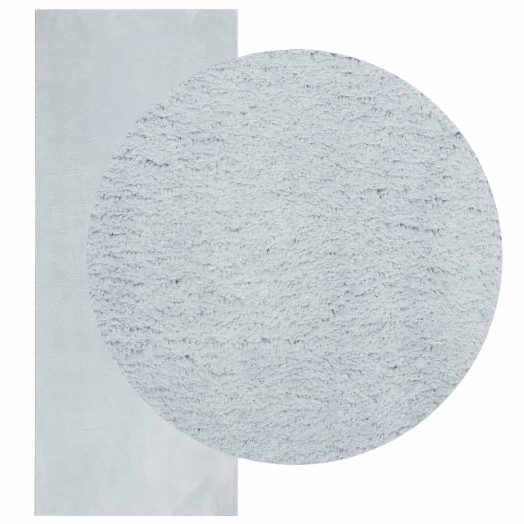 VidaXL tapis huarte poils courts doux lavable 80x200 cm bleu