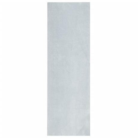VidaXL tapis huarte poils courts doux lavable 80x250 cm bleu
