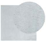 Vidaxx tapis huarte poils courts doux lavable 120x120 cm bleu