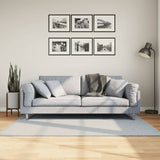 VidaXL tapis huarte poils courts doux lavable 120x170 cm bleu