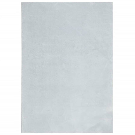 VidaXL tapis huarte poils courts doux lavable 160x230 cm bleu