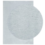 VidaXL tapis huarte poils courts doux lavable 160x230 cm bleu