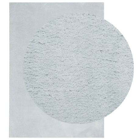 VidaXL tapis huarte poils courts doux lavable 160x230 cm bleu