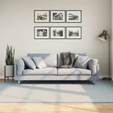 VidaXL tapis huarte poils courts doux lavable 160x230 cm bleu