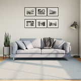 VidaXL tapis huarte poils courts doux lavable 200x200 cm bleu