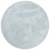 Vidaxl tapis huarte poils courts doux lavable ø 80 cm bleu