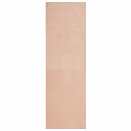 VidaXL tapis huarte poils courts doux lavable 80x250 cm rose