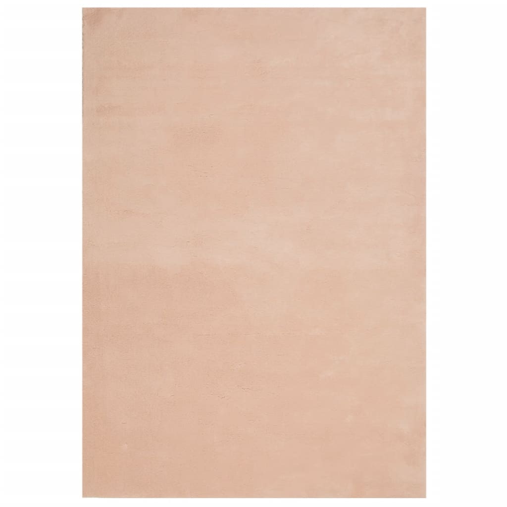 Vidaxx tapis huarte poils courts doux lavable 140x200 cm rose