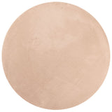 Vidaxl tapis huarte poils courts doux lavable ø 100 cm rose