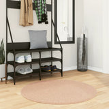 Vidaxl tapis huarte poils courts doux lavable ø 100 cm rose