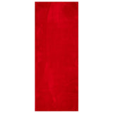 VidaXL tapis huarte poils courts doux lavable 80x200 cm rouge