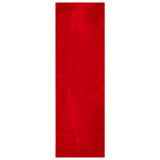 Vidaxx tapis huarte poils courts doux lavable 80x250 cm rouge