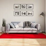VidaXL tapis huarte poils courts doux lavable 100x200 cm rouge