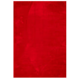 VidaXL tapis huarte poils courts doux lavable 120x170 cm rouge