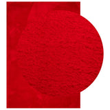 VidaXL tapis huarte poils courts doux lavable 120x170 cm rouge