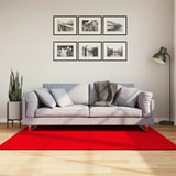 VidaXL tapis huarte poils courts doux lavable 120x170 cm rouge