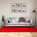 VidaXL tapis huarte poils courts doux lavable 140x200 cm rouge