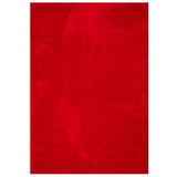 VidaXL tapis huarte poils courts doux lavable 160x230 cm rouge