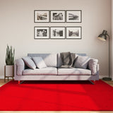 VidaXL tapis huarte poils courts doux lavable 200x200 cm rouge