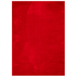 VidaXL tapis huarte poils courts doux lavable 240x340 cm rouge