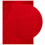 VidaXL tapis huarte poils courts doux lavable 240x340 cm rouge