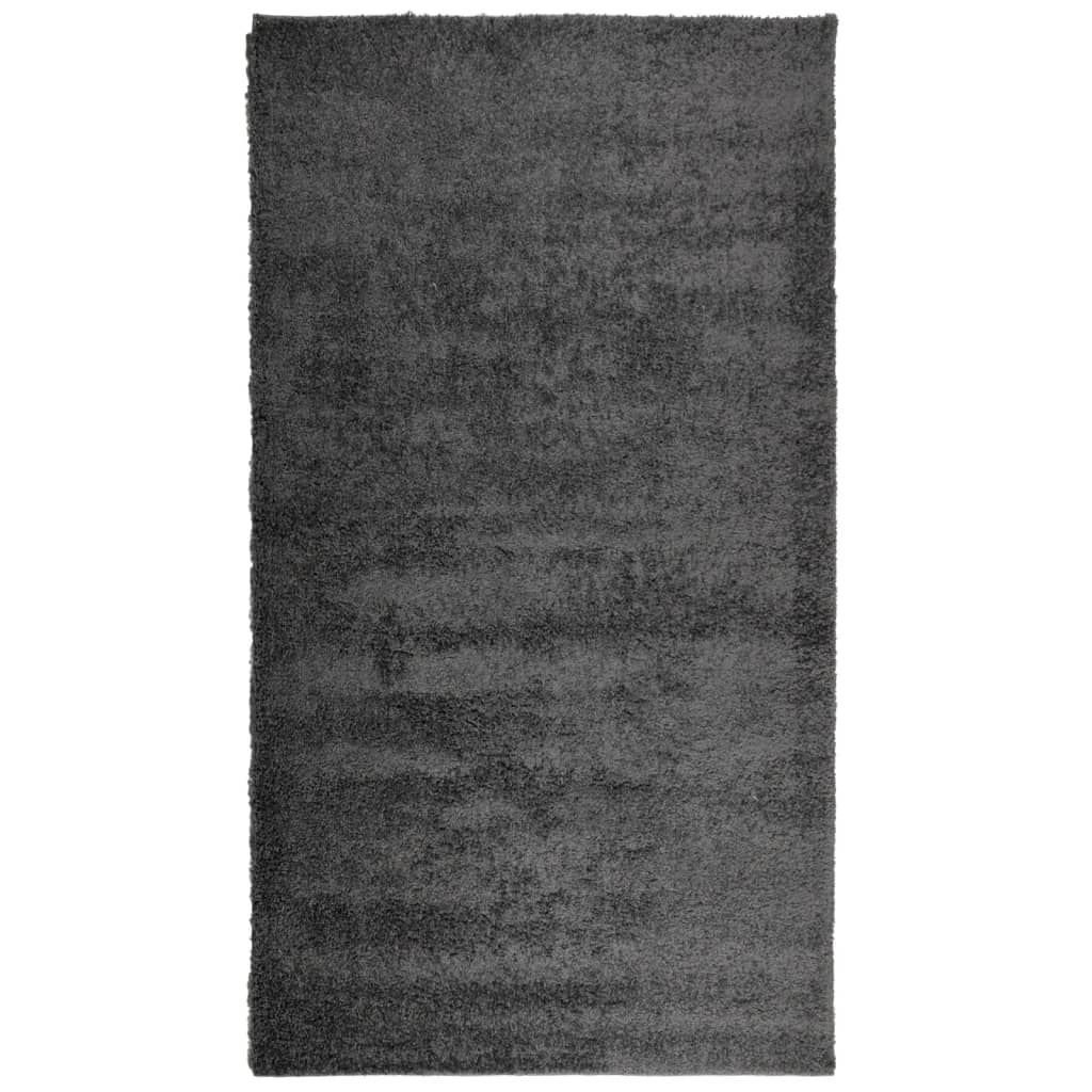 VidaXL tapis pamplona shaggy poils longs moderne 60x110 cm anthracite