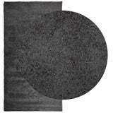 VidaXL tapis pamplona shaggy poils longs moderne 80x150 cm anthracite